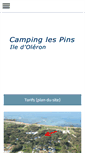 Mobile Screenshot of camping-lespins-oleron.com